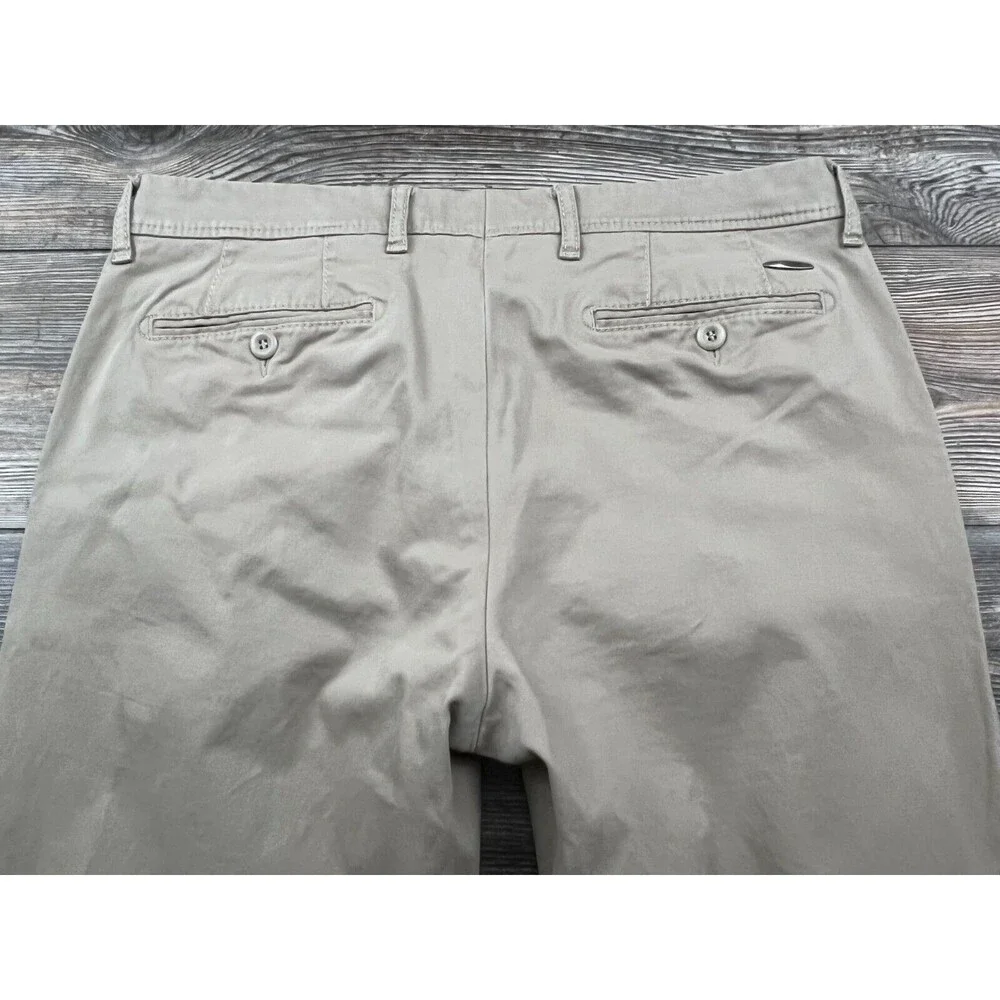 Brax‎ Mens Chino Pants Brown 34/32  (34/28.5 ACTUAL) Beige Straight